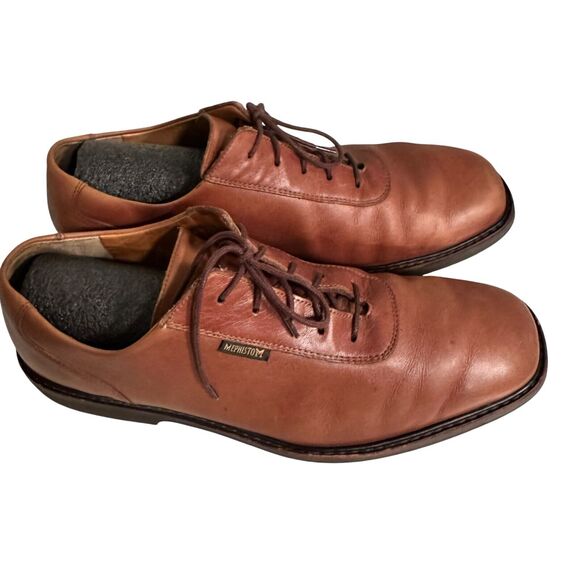 Mephisto Brown Leather Oxfords main image 9